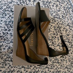 Franco Sarto-Dutch Wedge Sandal 9.0M Black